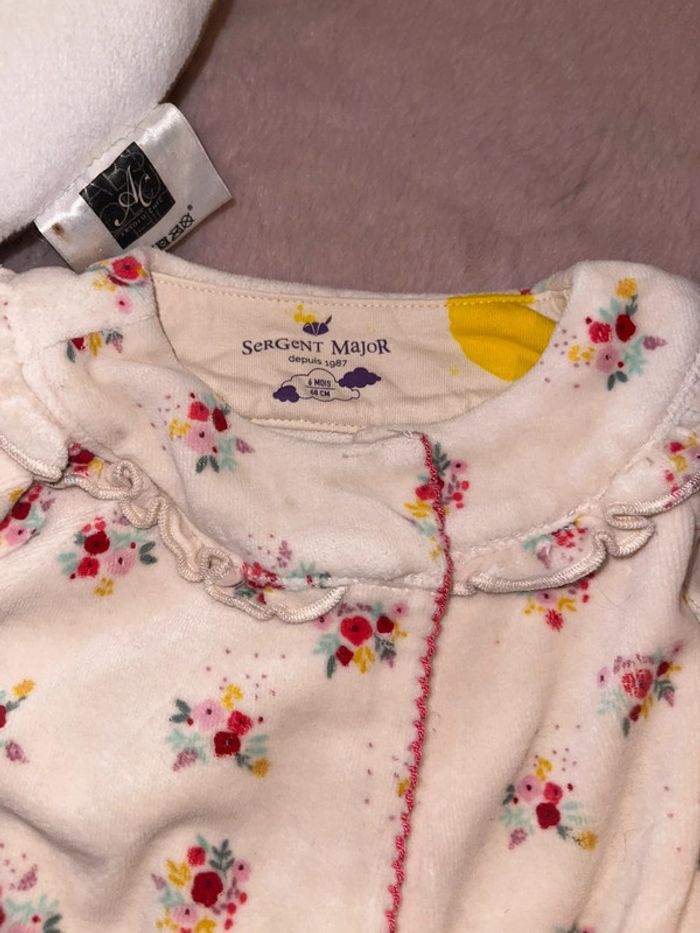 Pyjama sergent Major 6 mois velours - photo numéro 3