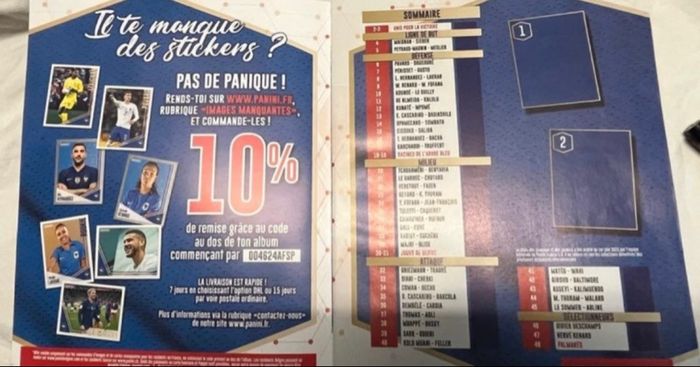 Kit Panini stickers Foot FFF Fiers D'être Bleus - photo numéro 5