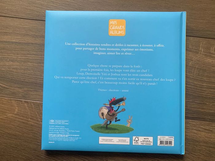 Livre le loup qui devenait chef de la forêt grand album auzou - photo numéro 3