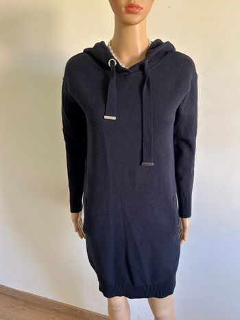 Robe pull bleue marine avec capuche Morgan taille XS TBE