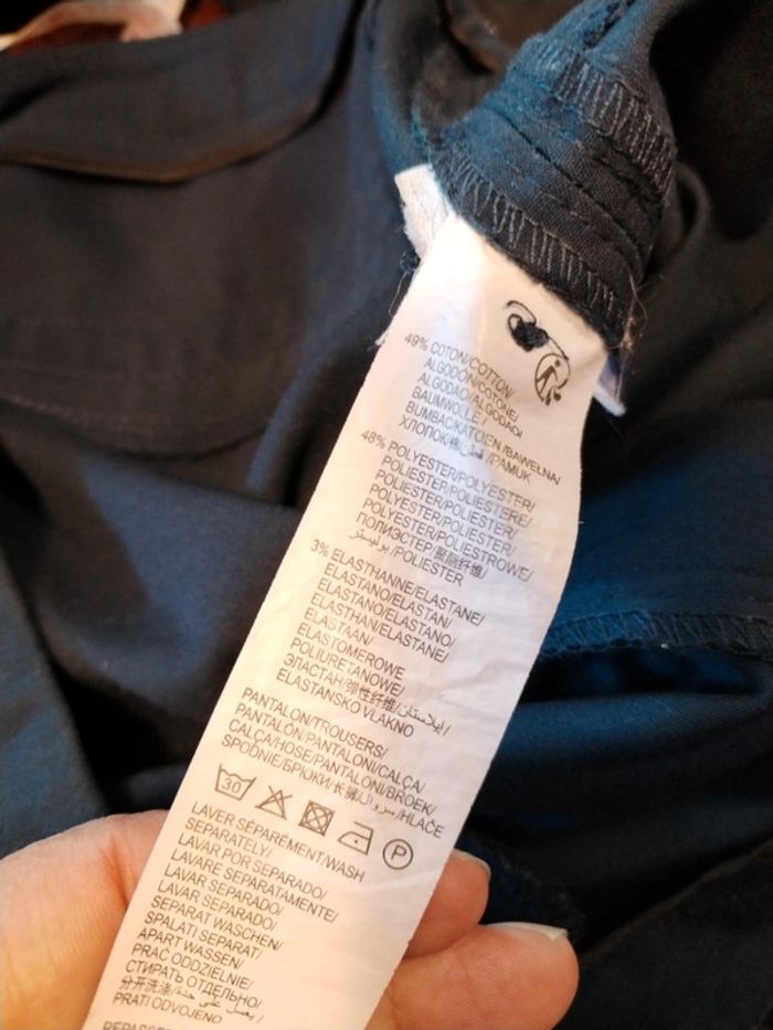 Pantalon chino bleu marine - photo numéro 5
