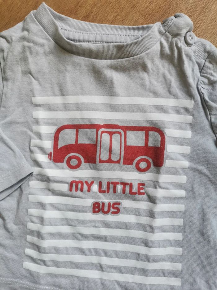 🌼 Lot Obaïbi Tape à L'Oeil 🇨🇵 coton tee-shirt manches longues 3mois 60cm garçon 👶 - photo numéro 2