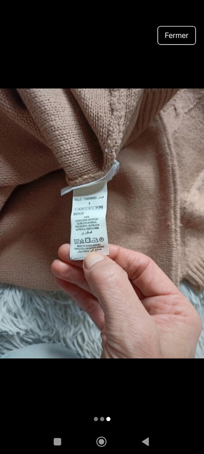 Robe pull manches courtes femme taille S/36 Women Only neuve sans étiquette - photo numéro 3