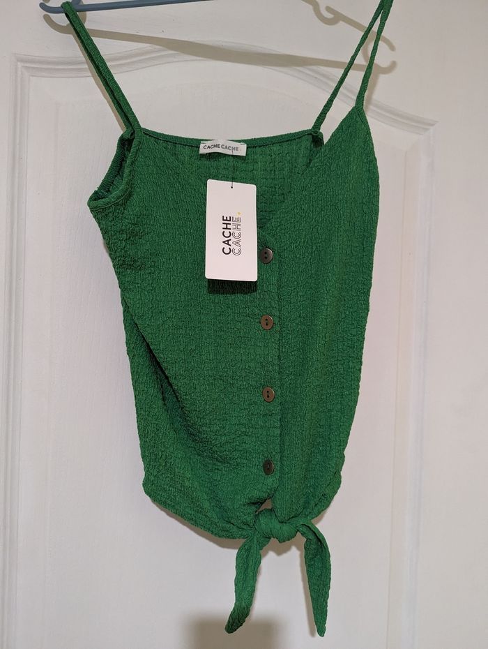 Débardeur vert cache cache - photo numéro 6