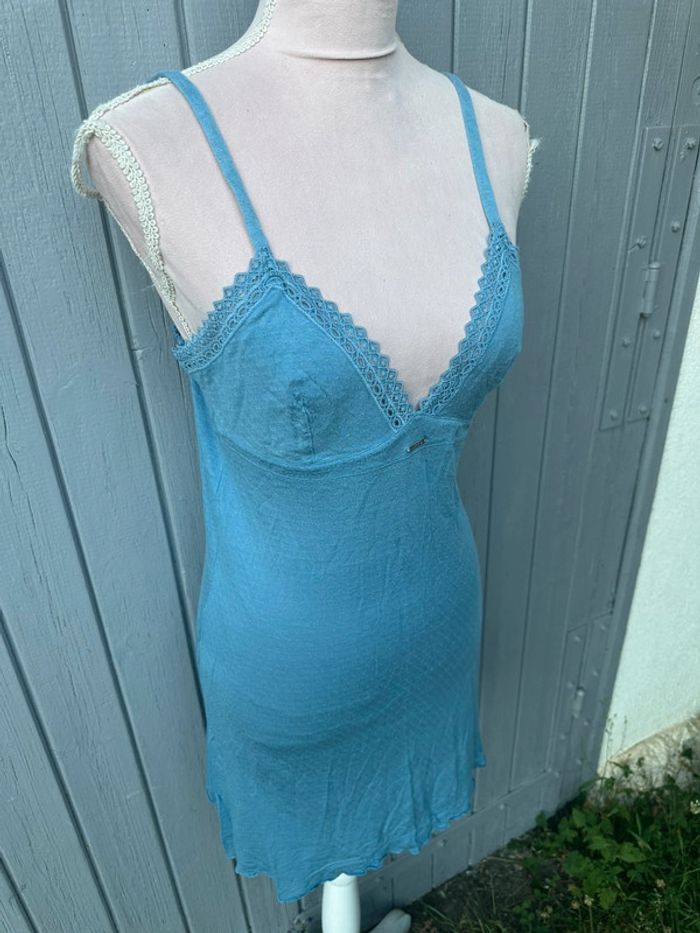 Nuisette bleu clair fines bretelles ikks 42/XL - photo numéro 2