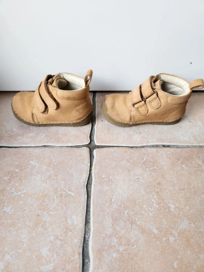 Bottines cuir camel taille 19 - photo numéro 4