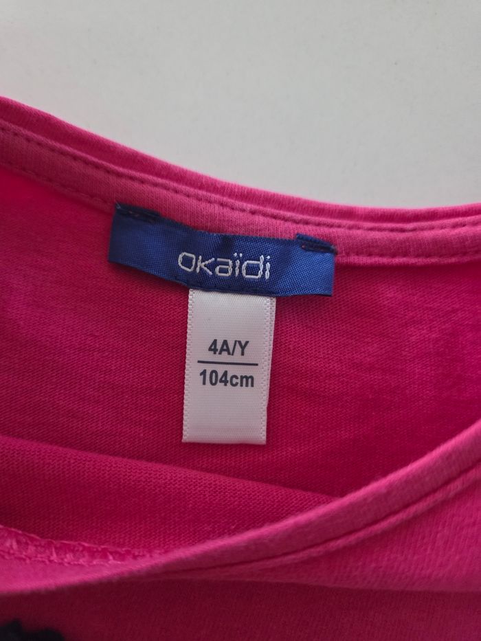 T-shirt manches longues okaidi 4ans fille - photo numéro 2