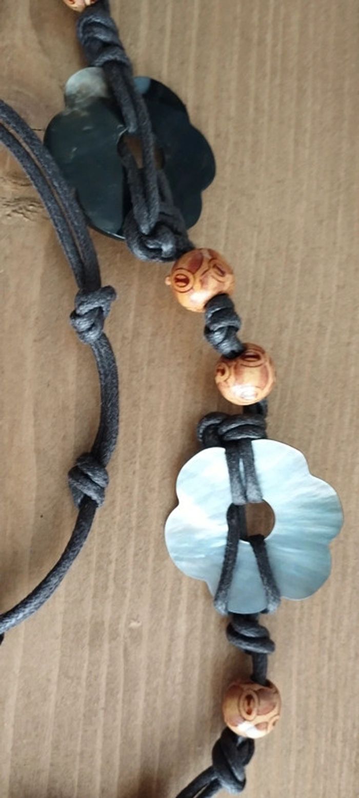 Ceinture avec fleurs en nacre - photo numéro 4
