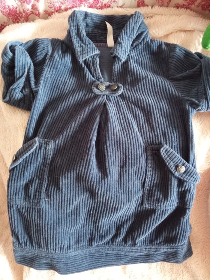 Superbe petite robe style velours 3 ans - photo numéro 4