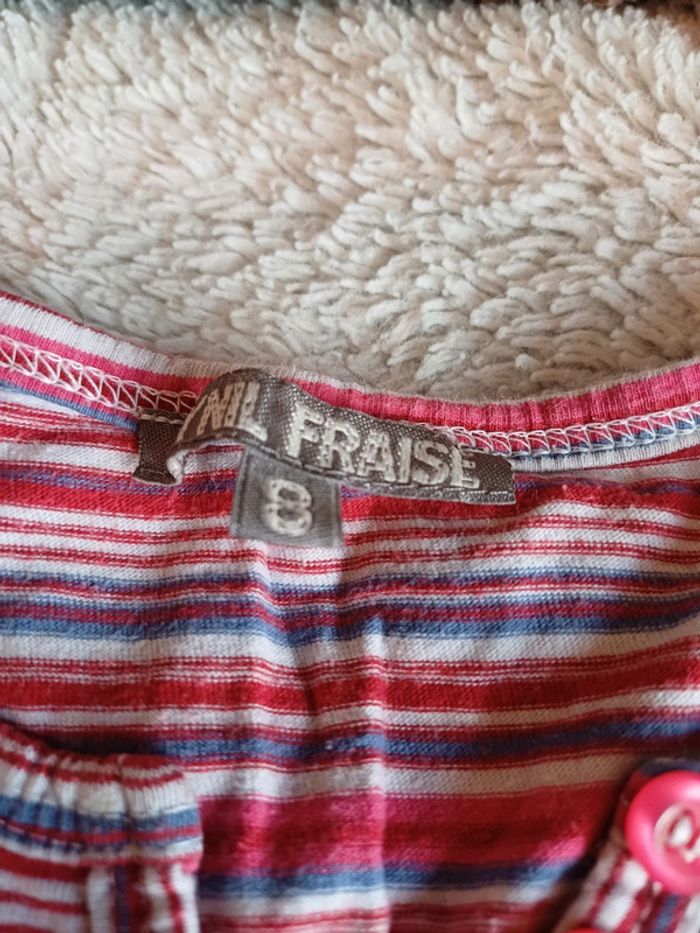 Débardeur fille taille 8 ans vynil fraise - photo numéro 2