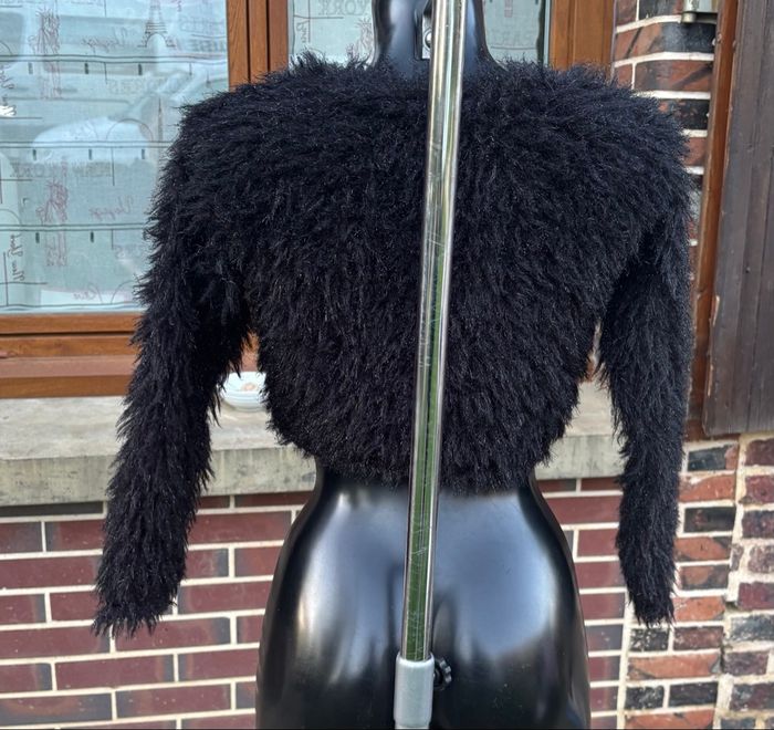 🖤 Haut court "Poilu" scintillant – J'AIME – Taille 38 (M) - photo numéro 4