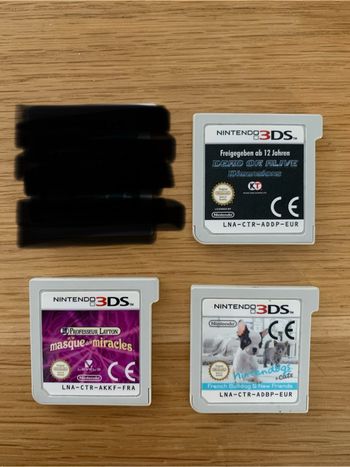 Lot de 3 jeux 3DS comme neuf