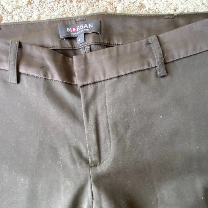 Très joli pantalon noir satiné Morgan taille 40 - photo numéro 15