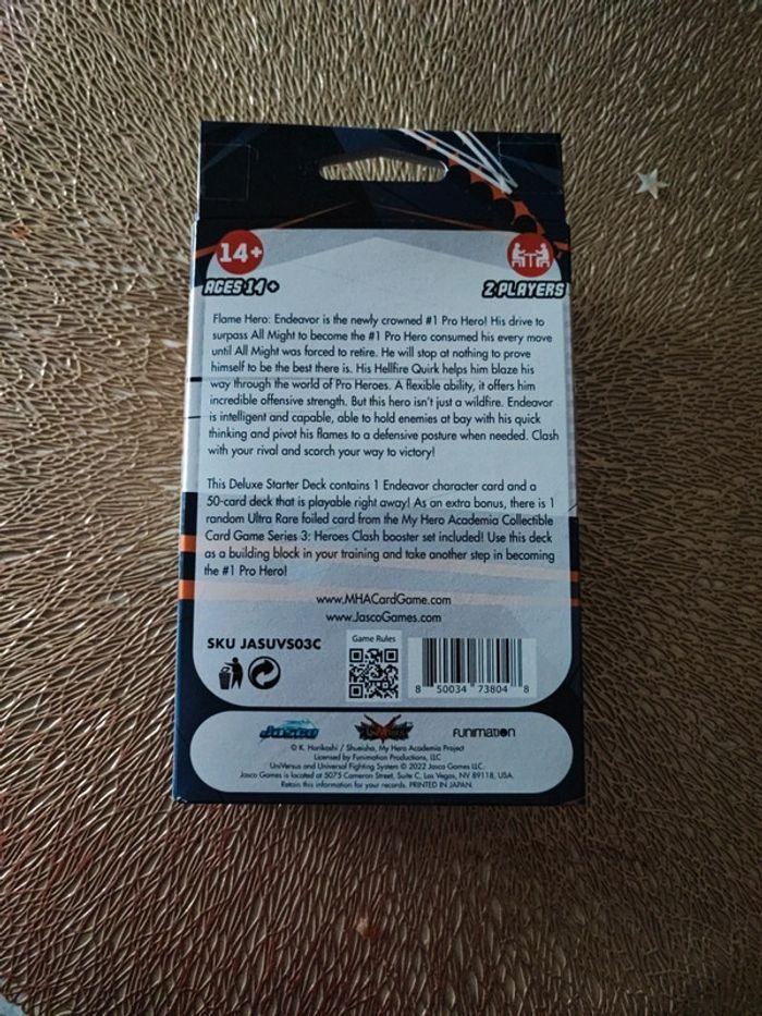 Endeavor deluxe starter deck - My hero academia carte collection - photo numéro 2