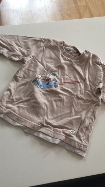 Teeshirt à longues manches beige