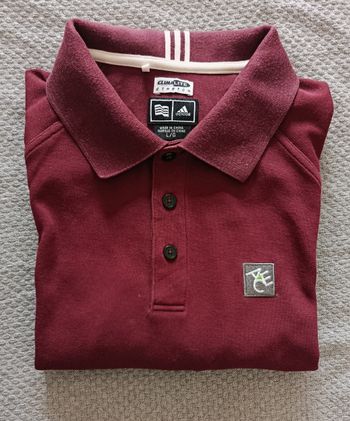 Polo homme Adidas bordeaux L