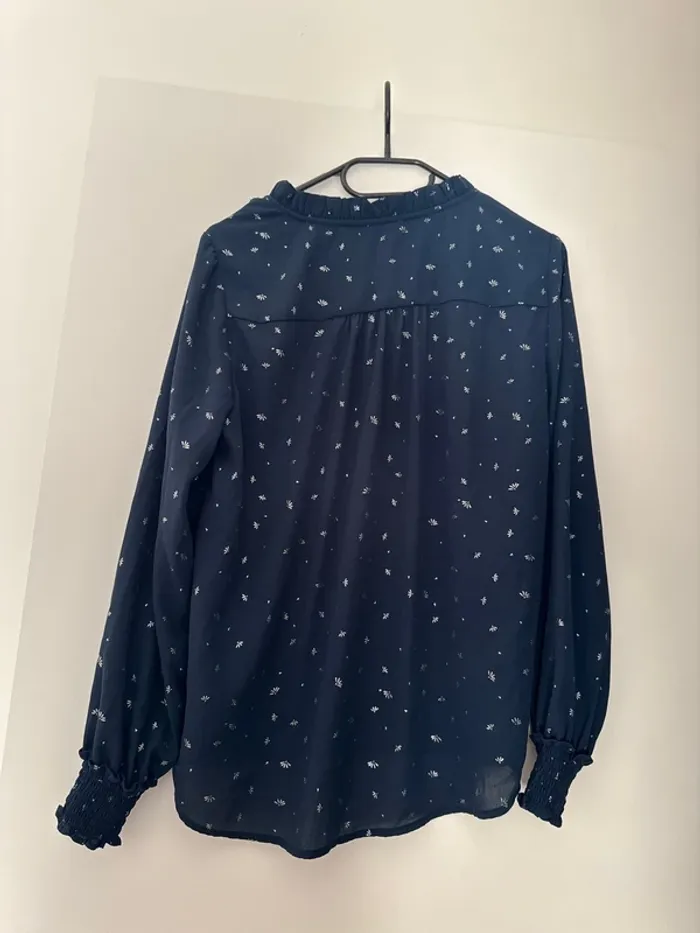 Blouse Cache Cache bleue marine - photo numéro 5