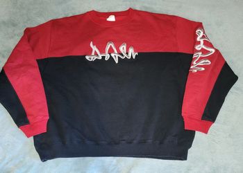 Crewneck Sweat Vintage Oversize Hip Hop Broderie 🤪 Taille 3XL