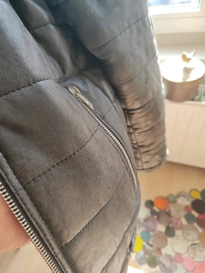 Veste en cuir Zadig et Voltaire homme taille L - photo numéro 4
