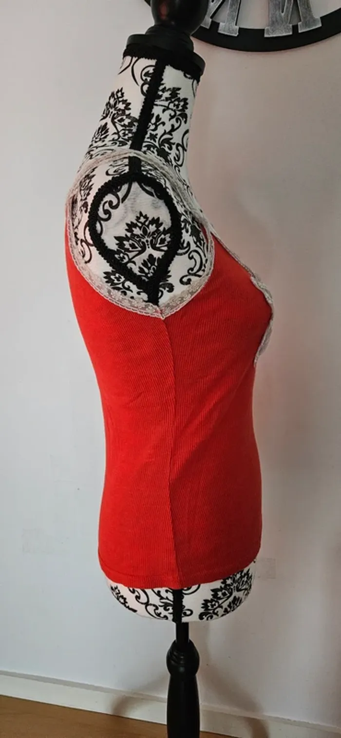 Débardeur avec nœud dentelle - photo numéro 4