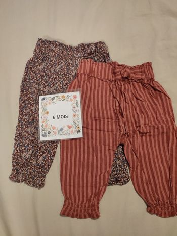Lot pantalon toile
