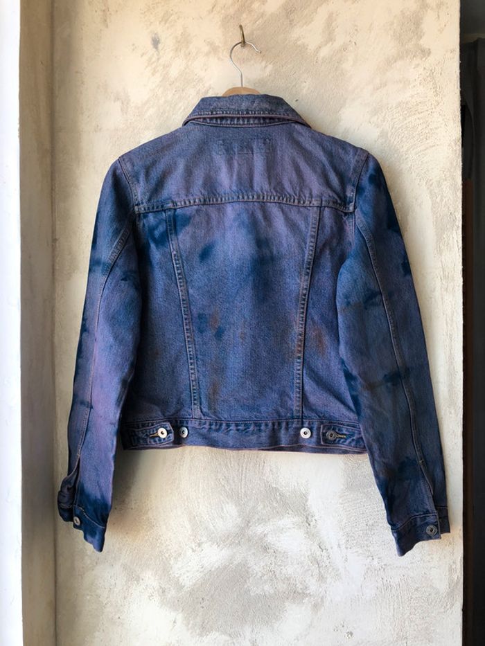 Veste en jean tie and dye M - photo numéro 2