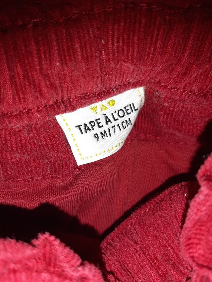 Ensemble hiver fille 9 mois - pantalon velours + sous-pull - Tape à l'Œil et DPAM - photo numéro 4