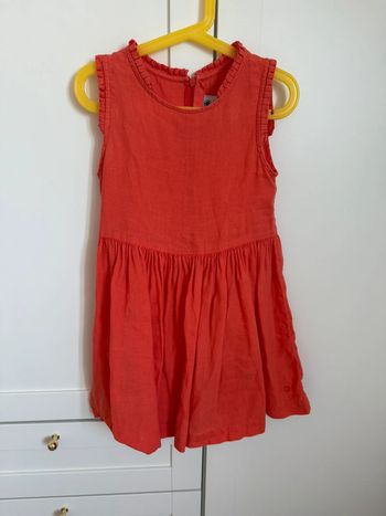 Robe en lin petit bateau 8 ans