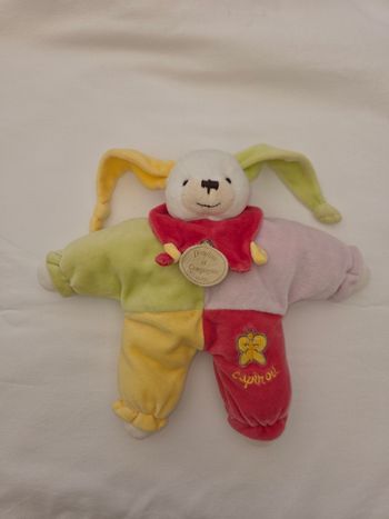 Doudou et compagnie Lapin semi plat Lapinou