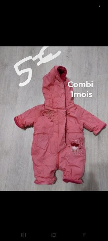 Combi fille 1mois
