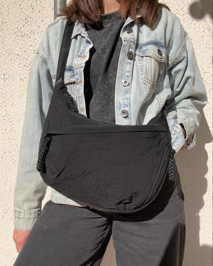 Sac à main en nylon noir