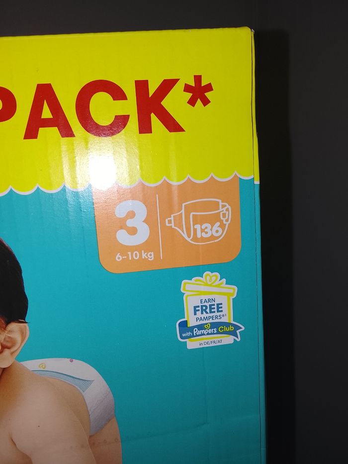 2 carton de couche pampers taille 3 - photo numéro 2