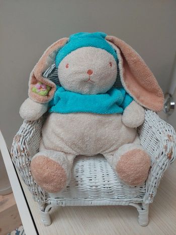 Ajena - lapin beige et turquoise
