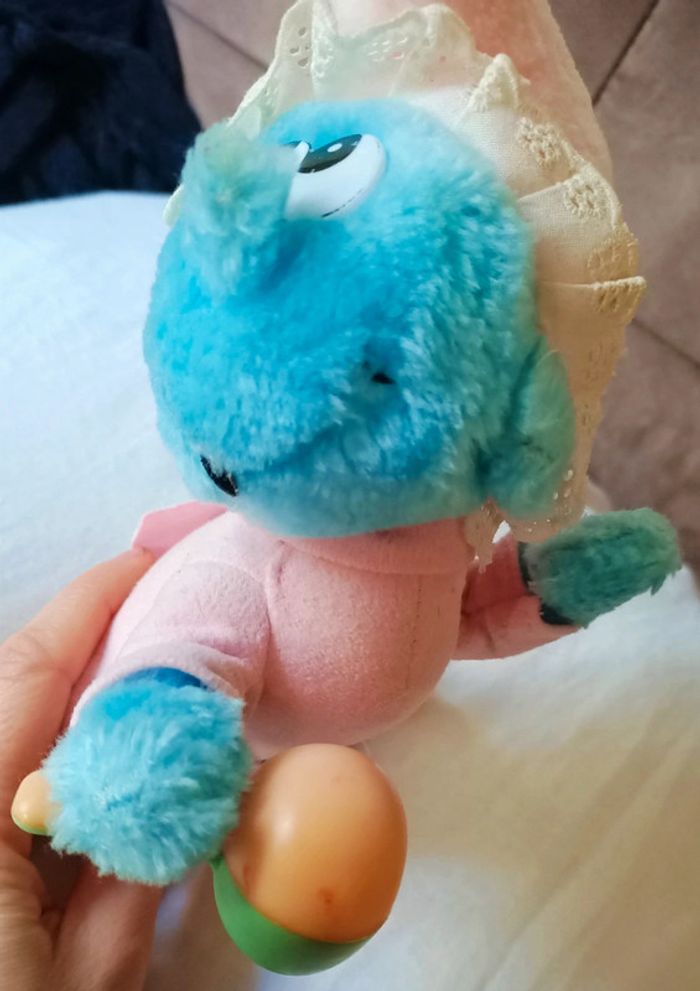 Peluche bébé Schtroumpfs 1983 hochet - photo numéro 3