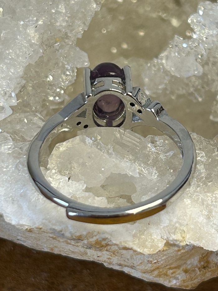 Bague réglable en Améthyste – Sérénité et intuition - photo numéro 7