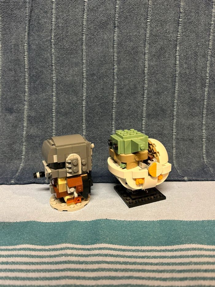 Lego Star Wars Le mandalorian et l'enfant Brickhead 75317 - photo numéro 4