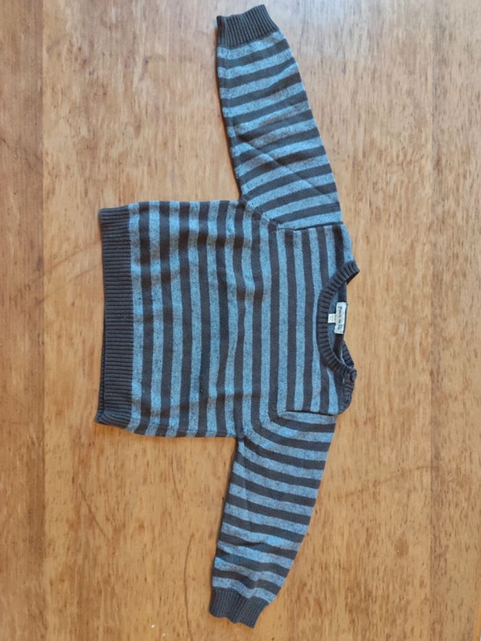 Lot de 3 pulls/gilet pour garçon taille 12 mois - photo numéro 8