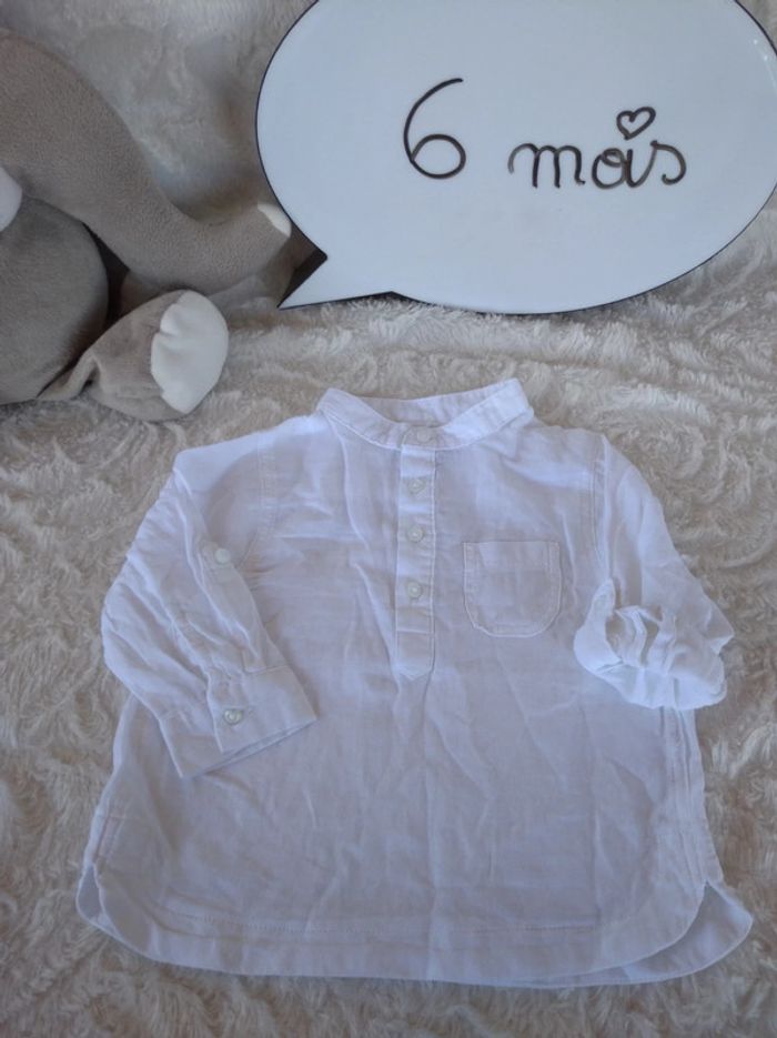 Chemise légère manches longues Garçon 6 mois Kiabi