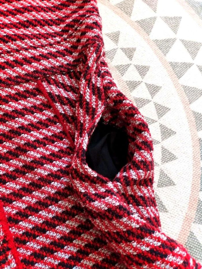 Robe tweed rouge noire Maje 34 Parfait état - photo numéro 9