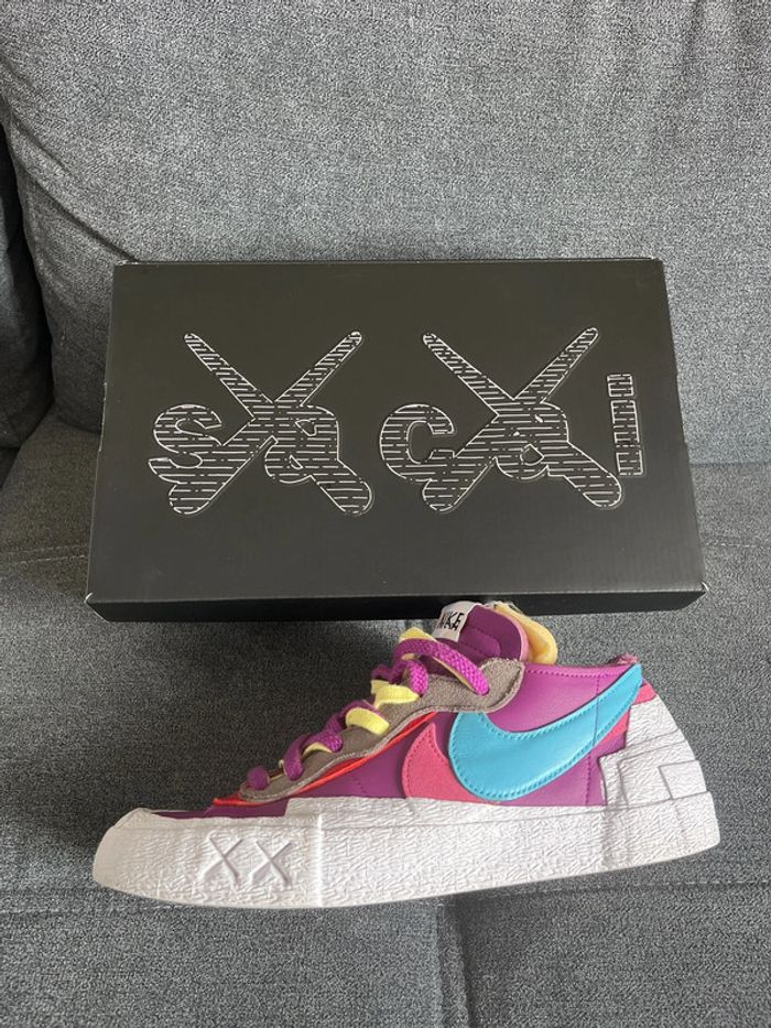 Nike blazer purple sacai / kaws - photo numéro 7