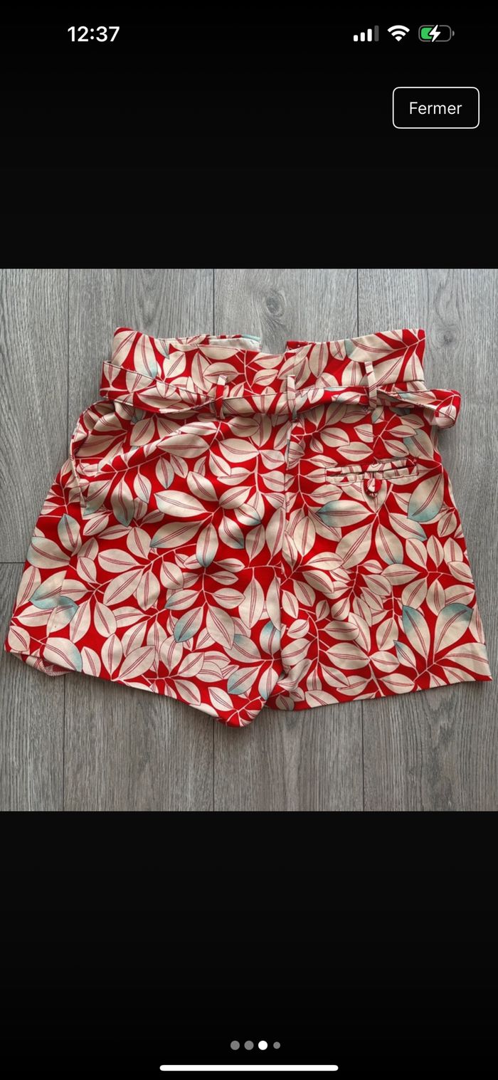 Short motif feuilles à recoudre - photo numéro 3