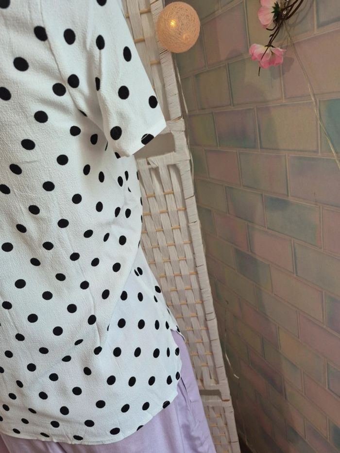 💕joli top polka dot rétro Karl marc John femme TS / 36💕 - photo numéro 9