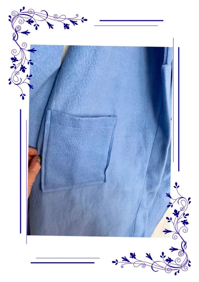Peignoir Damart bleu S/M - photo numéro 4