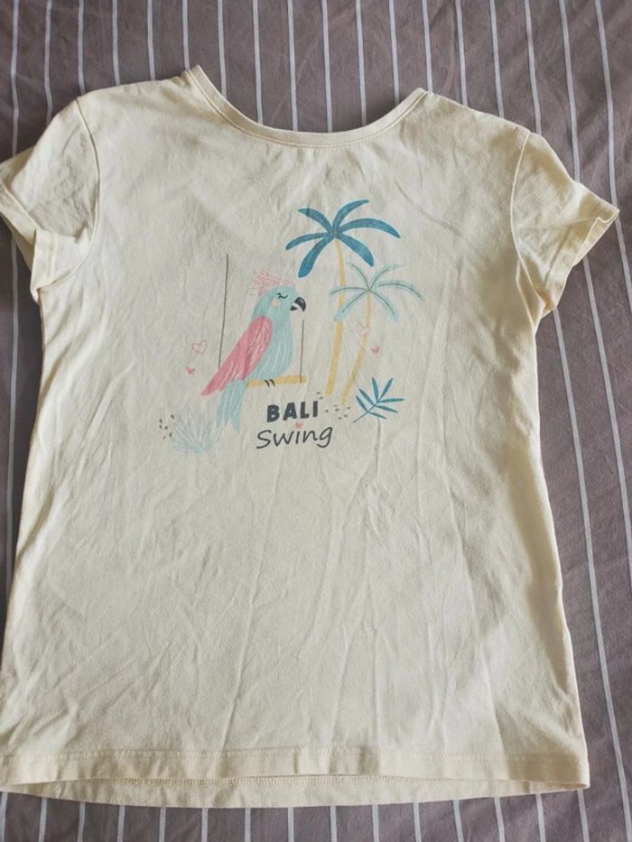 Tee shirt Bali Swing 10 ans kiabi jaune pâle