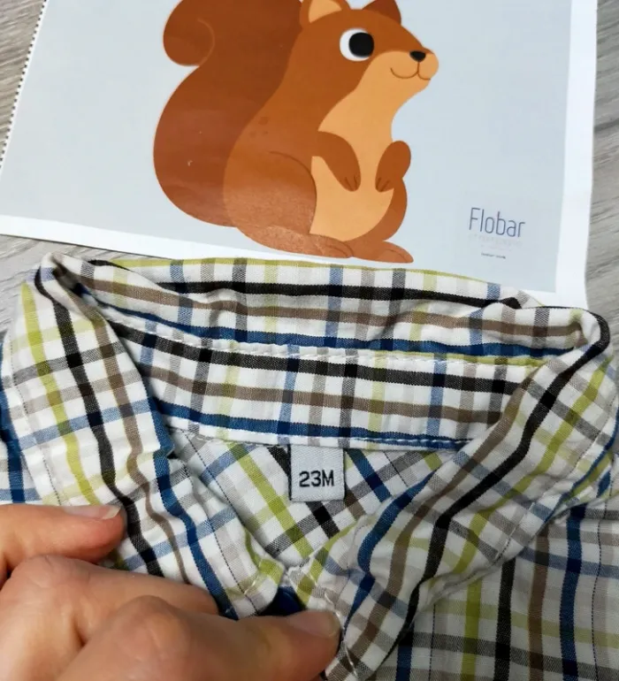 Salopette rouge voiture et chemise manches courtes garçon 23 mois Plus - photo numéro 10