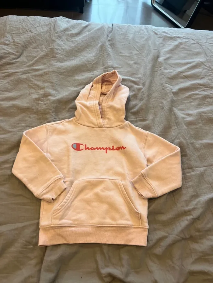 Hoodie rose Champion 3 ans
