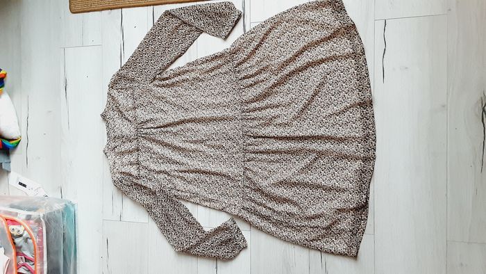 Vêtement de grossesse robe genoux motifs feuillages Vert Baudet taille 38 - photo numéro 3