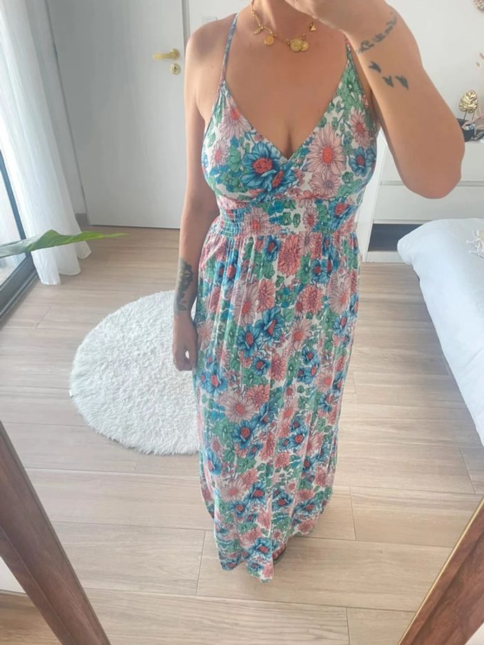 Robe longue à fleurs fleuries - photo numéro 4