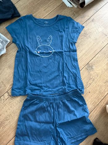 Pyjashort lapin 6-7 ans
