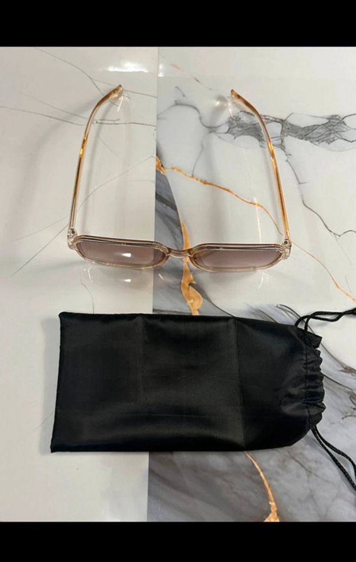 Lunettes de Soleil Fantaisie Marron Clair - photo numéro 4